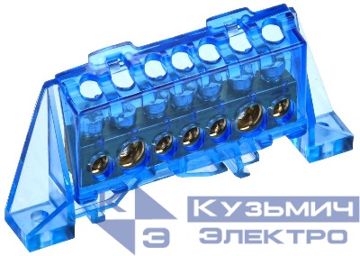 Шина нулевая N в комб. изол. "Стойка" 8х12-7-С TEKFOR IEK TF-NN20-07-DP-K07