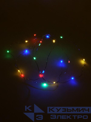 Гирлянда "Нить" LDM020M-BO 20RGB минидиодов 1.9м IP20 SHLights 4690601042125