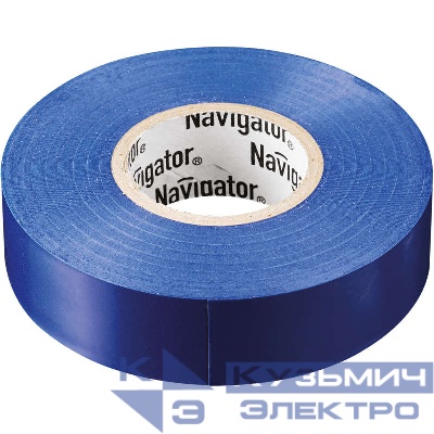 Изолента ПВХ 15мм (рул.20м) син. NIT-B15-20/B Navigator 71107