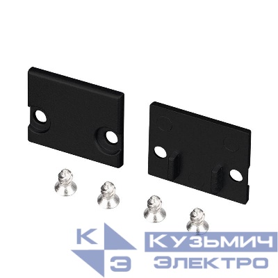 Заглушка FLOOR18-H15 BLACK глухая пластик (комплект) Arlight 047411