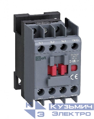 Контактор КМ-102 6А кат. 110В AC 1НЗ AC-3 AC-4 DEKraft 22060DEK