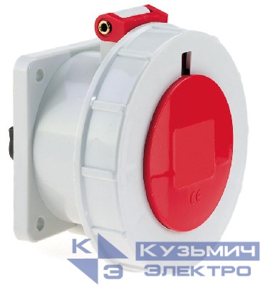 Розетка встраиваемая 32А 5п 3P+N+E IP67 75х75 Bals 1370