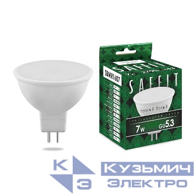 Лампа светодиодная SBMR1607 7Вт MR16 2700К GU5.3 230В SAFFIT 55027