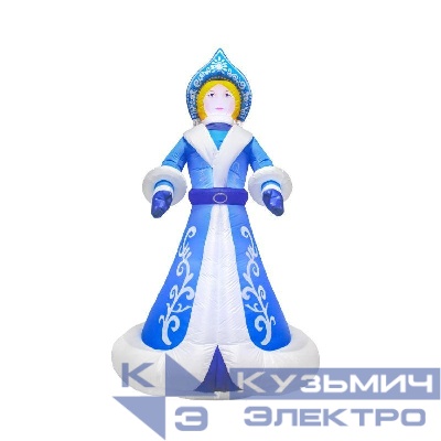 Фигура надувная 3D "Снегурочка" 300см внутренняя подсветка 9LED компрессор с адаптером 12В IP44 Neon-Night 511-056