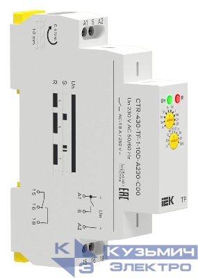 Реле задержки выключения TF 1 контакт 230В AC IEK CTR-430-TF-1-10D-A230-C00