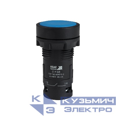 Кнопка OptiSignal Compact D22 С7-P-620 син. 2НО XB7NA63 КЭАЗ 362053