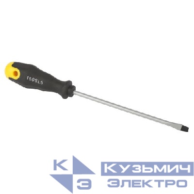 Отвертка SL 5х150мм шлицевая двухкомпонентн. рукоятка ЭРА Б0055863
