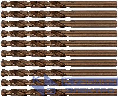 Сверло по металлу HSS с добавкой кобальта 5% Профи 6.0мм (уп.10шт) FIT 33960