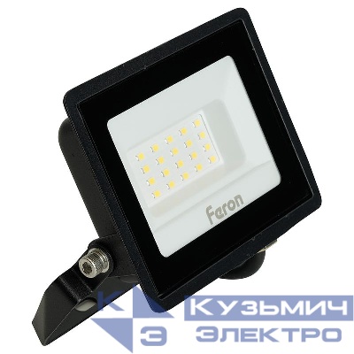 Прожектор светодиодный LL-920 30Вт 6400К IP65 AC 230В/50Гц 2835SMD черн. FERON 32101