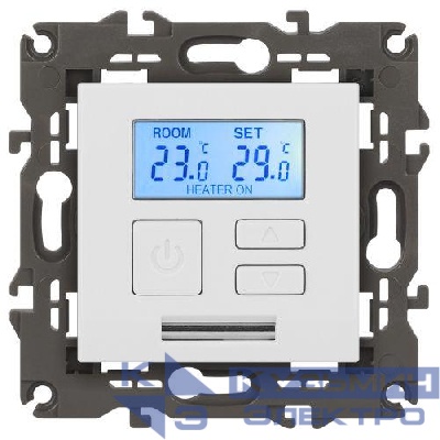 Терморегулятор универсальный 14-4111-01 230В-Imax16А Elegance бел. ЭРА Б0034375