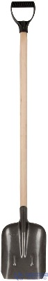 Лопата совковая 235х350х1420мм деревянный черенок; рельсовая сталь FIT 77194