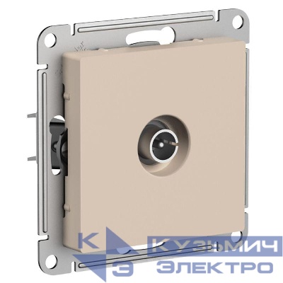 Розетка телевизионная проходная TV AtlasDesign 4дБ механизм песочн. SE ATN001292