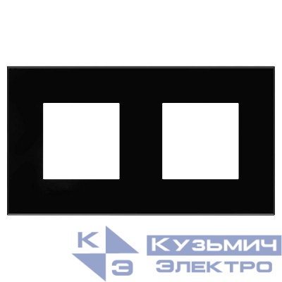 Рамка 2-м 4мод. Avanti "Черный квадрат" DKC 4402904