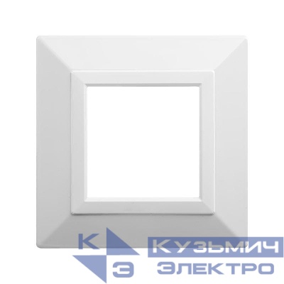 Рамка 1-м 2мод. Avanti метал. бел. DKC 4400852