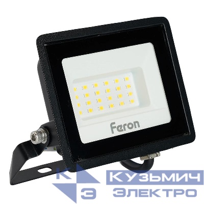 Прожектор светодиодный LL-920 30Вт 4000К IP65 AC 230В/50Гц 2835SMD черн. FERON 29495