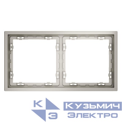 Рамка 2-м S70 пластик. кашемир Voltum VLS100203