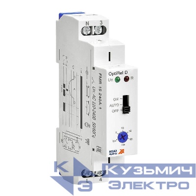 Фотореле OptiRel D FMR-15-240А-1 с датчиком 1.5м 16А 1СО 110-240АС КЭАЗ 332034