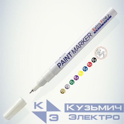 Маркер-краска Extra Fine 1мм нитро-основа бел. MunHwa Б0048236