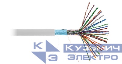 Кабель F/UTP кат.5 (класс D) 25 пар 100МГц ОЖ BC чистая медь внутр. PVC нг(В) сер. (уп.305м) NETLAN EC-UF025-5-PVC-GY-3