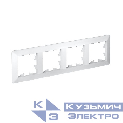 Рамка 4-м AtlasDesign Air бел./дым. бел. SE ATN220104