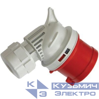 Вилка кабельная угловая 16А 3P+E 400В IP44 DKC DISA040164