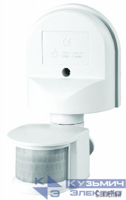 Датчик движения LX-16С Wh электронный сенсорный настен. 180град. бел. Camelion 6450