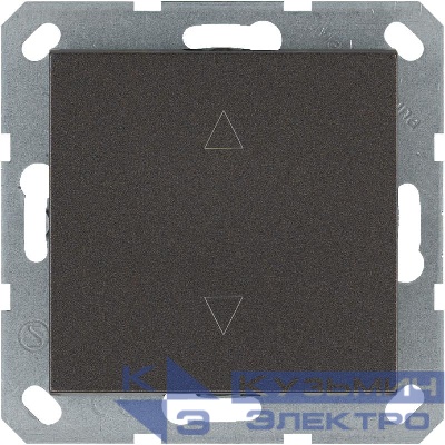 Выключатель для жалюзи 1-кл. 10А IP20 механизм мокко Jasmart G3018Z