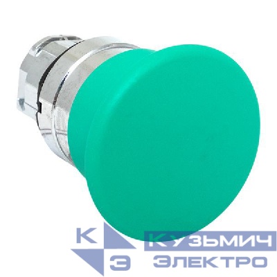 Механизм кнопки исполнительный XB4 "Грибок" IP65 возвратный без фиксации без подсветки зел. EKF XB4BC-G-65