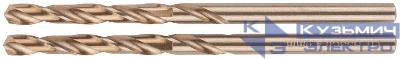 Сверло по металлу HSS с добавкой кобальта 5% Профи в блист. 4.0мм (уп.2шт) FIT 34440