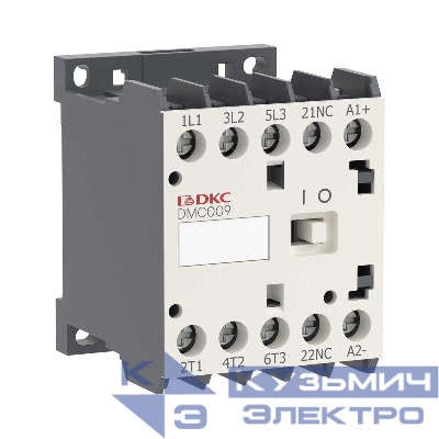 Миниконтактор YON DMC009 9A 4кВт AC3 3P кат. 220В AC 1НО YON DMC009-3C10A230