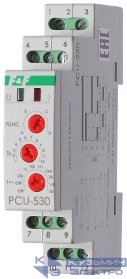 Реле многофункциональное PCU-530 (1 модуль; монтаж на DIN-рейке 100-264В AC/DC 3х8А 3NO/NC IP20) F&F EA02.001.025