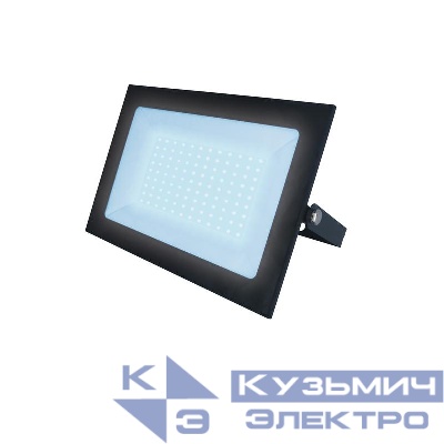 Прожектор светодиодный ULF-F21-100W/6500K IP65 200-250В BLACK дневной свет 6500К корпус черн. Uniel UL-00007367