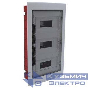 Корпус щита распределительного для модульного оборудования 36M(12х3) встраив. прозр. дверца Cetinkaya Pano CP10936