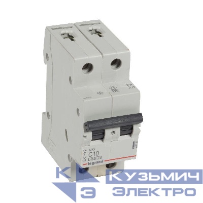 Выключатель автоматический модульный 2п C 10А 4.5кА RX3 Leg 419695