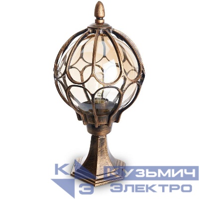 Светильник PL3804 60Вт E27 IP44 230В садово-парковый черн. зол. FERON 11365