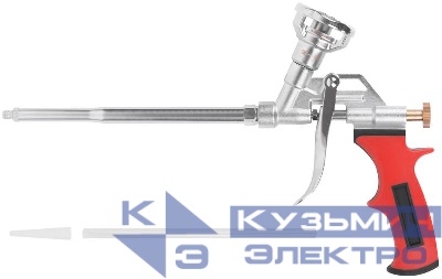 Пистолет для монтажной пены прорезиненная ручка поворотный верхний адаптор FIT 14274