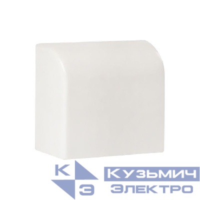 Заглушка 40х25 бел. Plast PROxima (уп.4шт) EKF ecw-40-25x4