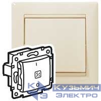 Выключатель 1-кл. 2п СП Valena 10А IP31 250В с индикацией механизм сл. кость IEK 774349