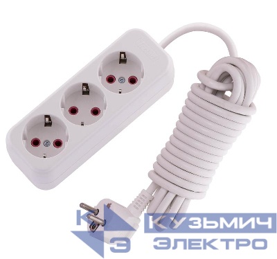 Удлинитель 3х5м с заземл. 16А IP20 Lila LEZARD 720-0305-301