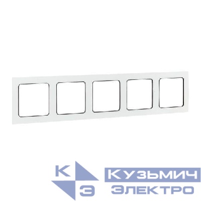 Рамка 5-м Стокгольм бел. с линией цвета черн. EKF EAM-G-306-10