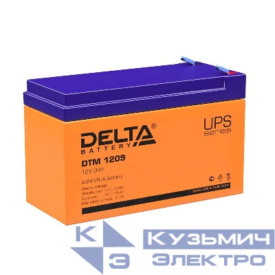 Аккумулятор UPS 12В 9А.ч DTM 1209 Delta 4614010050010