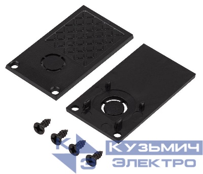 Заглушка торцевая TRM-R20-EC-B для встраив. магнитного шинопровода TRM-R20 NOVA 48В черн. Эра Б0054780