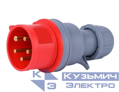 Вилка переносная 3Р+РЕ+N 16А 380В IP44 ВП-103 DEKraft 26104DEK