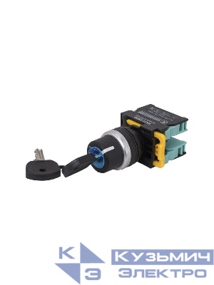 Переключатель ВК22-EG33 2НО на 3 положения замок с ключом I-O-II d22мм IP65 Электротехник ET521030