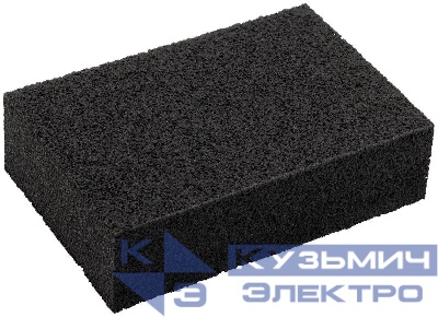 Губка шлифовальная 100х70х25мм Р 80 алюм./оксидная КУРС 38343