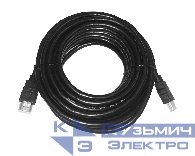 Шнур аудио-видео HDMI-HDMI 2.0 цвет: золото (10м) NETKO Optima