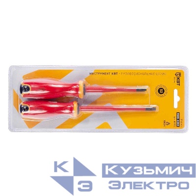 Набор диэлектрических отверток "Слим" НИО-2202 КВТ 88929