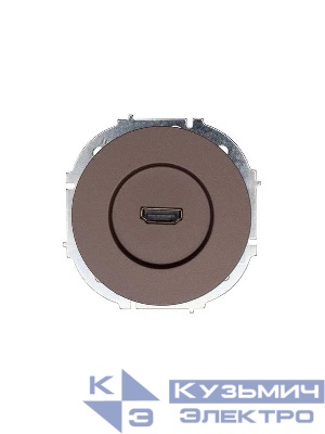 Розетка HDMI 1-м СП OSEN механизм шоколад LEZARD 743-7388-203