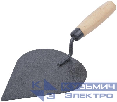 Кельма штукатура КШ 190мм деревянная ручка КУРС 05878