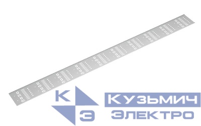 Органайзер-лоток вертикальный перфорированный кабельныйв шкаф 47U VCM-47U-GY метал. сер. (RAL 7035) Cabeus 10625c